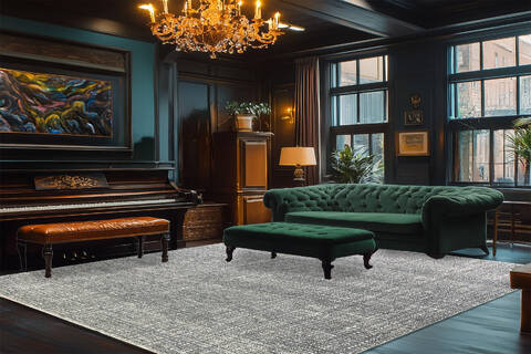 Dynamic OLIVIA Grey 710 X 100 Area Rug OV91212730900 801-156517 Image 1