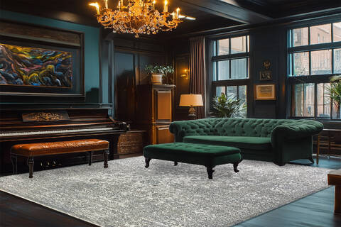 Dynamic OLIVIA Grey 710 X 100 Area Rug OV91212731919 801-156520 Image 1