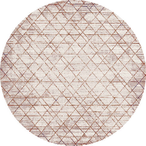 Dynamic OBSESSION Beige Round 60 X 60 Area Rug OBR69531810 801-156559 Image 0