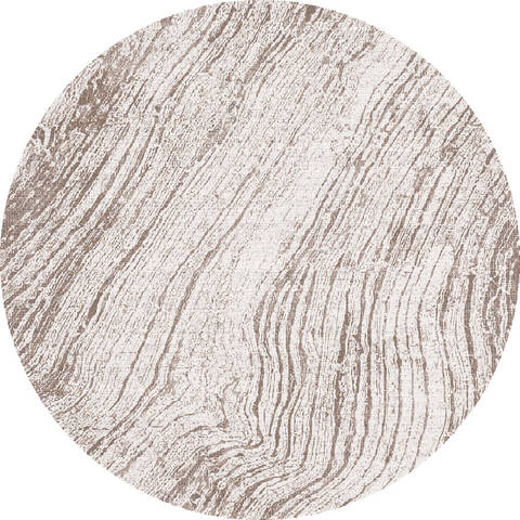 Dynamic OBSESSION Beige Round 52 X 52 Area Rug OBR59537180 801-156570 Image 0
