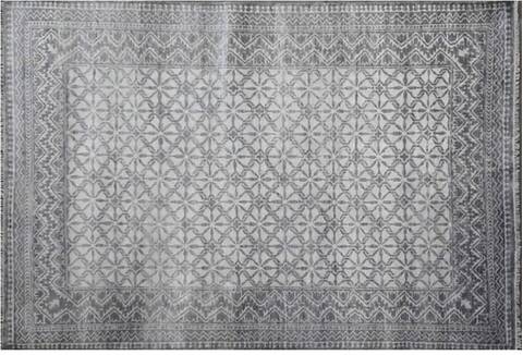 Floral Grey Hand Knotted 56 X 80 Area Rug 660-156693 Image 2