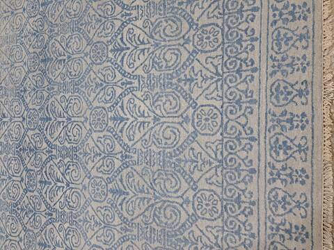 Floral Grey Hand Knotted 56 X 80 Area Rug 660-156694 Image 1