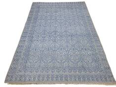 Floral Grey Hand Knotted 5'6" X 8'0"  Area Rug 660-156694