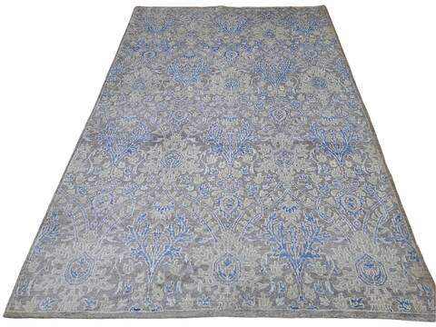 Modern Grey Hand Knotted 56 X 80 Area Rug 660-156695 Image 0