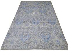 Modern Grey Hand Knotted 5'6" X 8'0"  Area Rug 660-156695