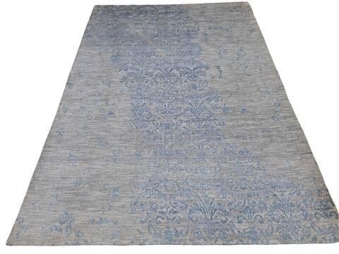Floral Grey Hand Knotted 56 X 80  Area Rug 660-156696 Image 0