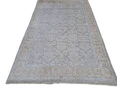 Modern Grey Hand Knotted 5'6" X 8'0"  Area Rug 660-156697