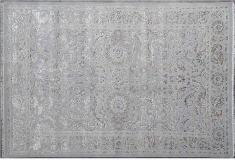 Modern Grey Hand Knotted 56 X 80 Area Rug 660-156698 Image 2