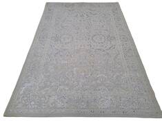 Modern Grey Hand Knotted 5'6" X 8'0"  Area Rug 660-156698