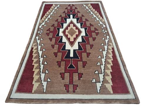Persian Brown Hand Knotted 50 X 80  Area Rug 660-156699 Image 0