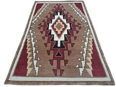 Persian Brown Hand Knotted 5'0" X 8'0"  Area Rug 660-156699