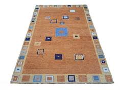 Gabbeh Multicolor Hand Knotted 4'6" X 6'6"  Area Rug 660-156701