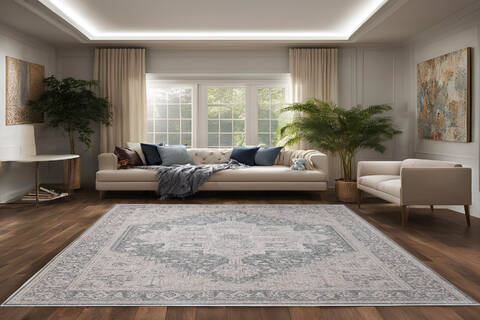 Dynamic LARA Beige 53 X 77 Area Rug LR6914628190 801-156719 Image 1