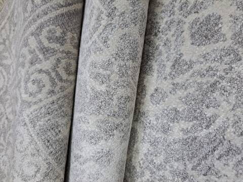 Bhadohi Grey Hand Knotted 56 X 80 Area Rug 660-156725 Image 1