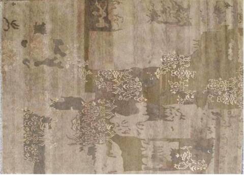 Modern Multicolor Hand Knotted 80 X 100  Area Rug 660-156731 Image 2