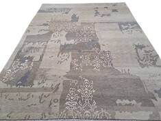 Modern Multicolor Hand Knotted 8'0" X 10'0"  Area Rug 660-156731
