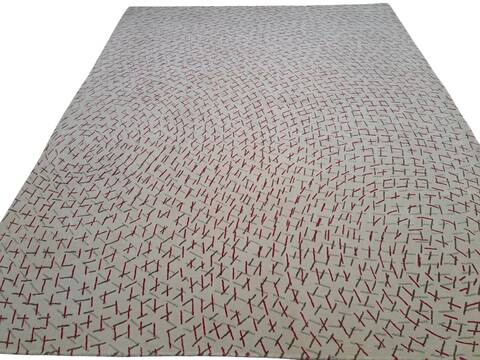 Modern Beige Hand Knotted 80 X 100  Area Rug 660-156733 Image 0