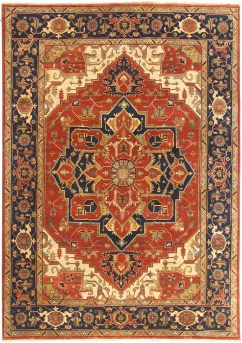 Heriz Multicolor Hand Knotted 80 X 100  Area Rug 660-156736 Image 0