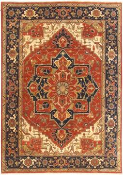 Heriz Multicolor Hand Knotted 8'0" X 10'0"  Area Rug 660-156736