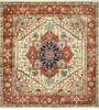 Heriz Multicolor Hand Knotted 80 X 100  Area Rug 660-156738 Thumb 0