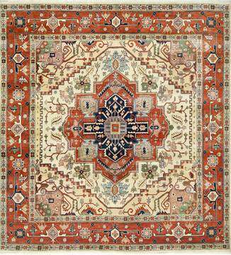 Heriz Multicolor Hand Knotted 8'0" X 10'0"  Area Rug 660-156738