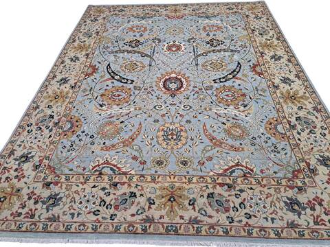 Heriz Blue Hand Knotted 80 X 100  Area Rug 660-156743 Image 0