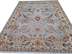 Heriz Blue Hand Knotted 8'0" X 10'0"  Area Rug 660-156743