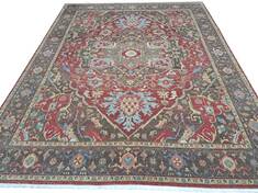 Heriz Red Hand Knotted 8'0" X 10'0"  Area Rug 660-156748