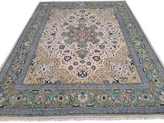 Heriz Cream Hand Knotted 8'0" X 10'0"  Area Rug 660-156749
