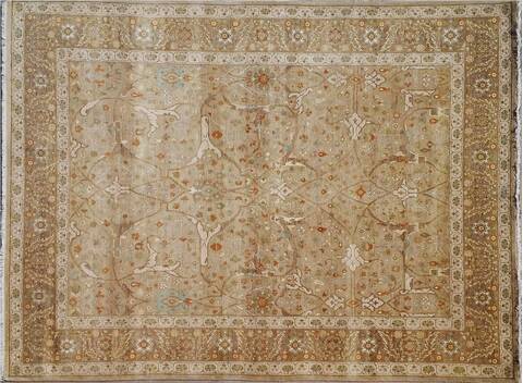 Heriz Brown Hand Knotted 80 X 100  Area Rug 660-156752 Image 2
