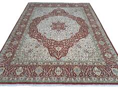Heriz Cream Hand Knotted 8'0" X 10'0"  Area Rug 660-156754