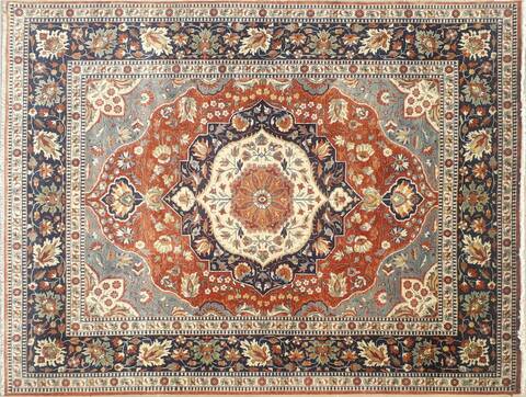 Heriz Red Hand Knotted 80 X 100 Area Rug 660-156756 Image 2