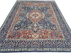 Heriz Blue Hand Knotted 8'0" X 10'0"  Area Rug 660-156759