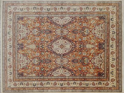 Heriz Red Hand Knotted 80 X 100 Area Rug 660-156761 Image 2