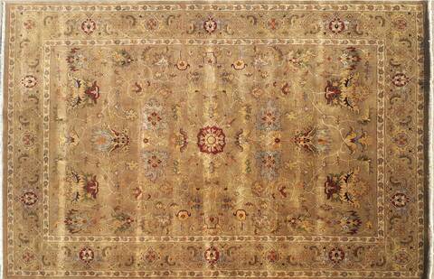 Heriz Brown Hand Knotted 90 X 120 Area Rug 660-156762 Image 2