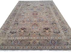 Indian Heriz Brown Rectangle 9x12 ft Wool Carpet 156762