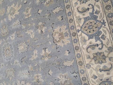 Heriz Blue Hand Knotted 90 X 120 Area Rug 660-156763 Image 1