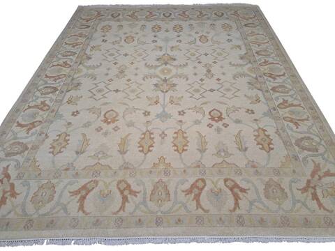 Oushak Beige Hand Knotted 80 X 100  Area Rug 660-156766 Image 0