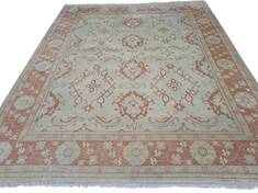 Oushak Green Hand Knotted 8'0" X 10'0"  Area Rug 660-156767