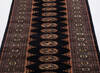Bokhara Black Runner Hand Knotted 27 X 77 Area Rug 700-156769 Thumb 4
