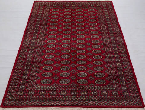 Bokhara Red Hand Knotted 52 X 710 Area Rug 700-156770 Image 1