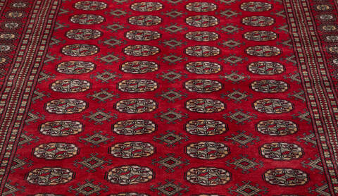 Bokhara Red Hand Knotted 51 X 79 Area Rug 700-156771 Image 4