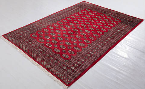 Bokhara Red Hand Knotted 62 X 810 Area Rug 700-156773 Image 2