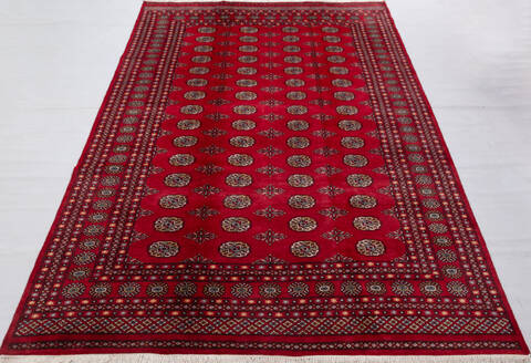 Bokhara Red Hand Knotted 610 X 103 Area Rug 700-156774 Image 1