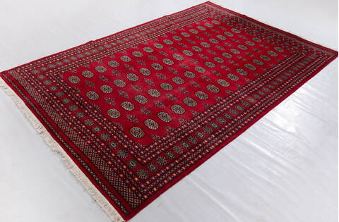 Bokhara Red Hand Knotted 610 X 103 Area Rug 700-156774 Image 2