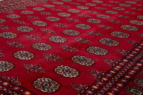 Bokhara Red Hand Knotted 610 X 103 Area Rug 700-156774 Image 3