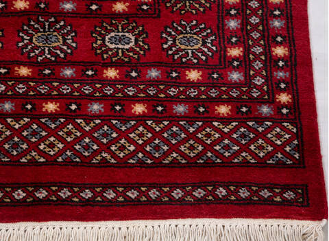 Bokhara Red Hand Knotted 610 X 103 Area Rug 700-156774 Image 4