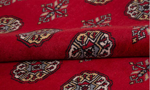 Bokhara Red Hand Knotted 610 X 103 Area Rug 700-156774 Image 7