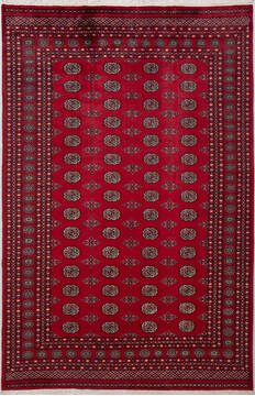 Bokhara Red Hand Knotted 6'10" X 10'3"  Area Rug 700-156774