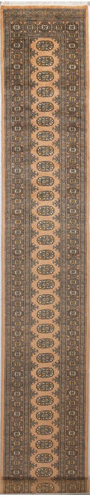 Bokhara Beige Runner Hand Knotted 27 X 172 Area Rug 700-156775 Image 0